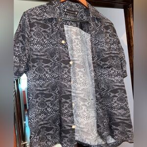 AllSaints relaxed for button down T shirt